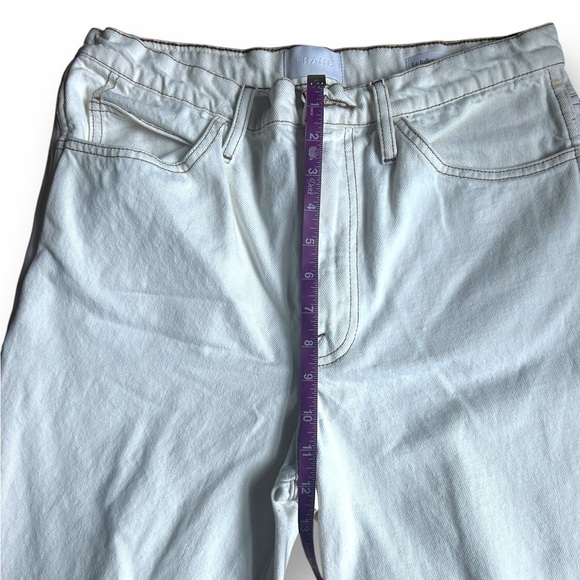 Frame Le Italien Wide Crop Jeans in Blanc White Size 29  Denim - Picture 8 of 15